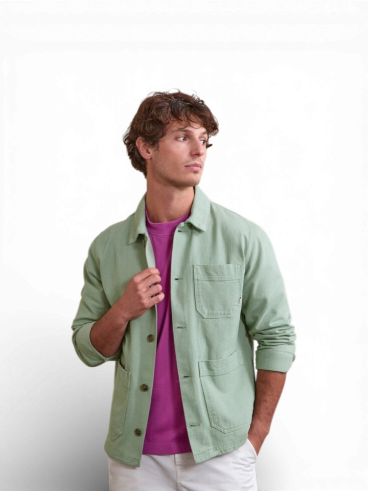Groene gilet met knoopsluiting Lorge Faguo