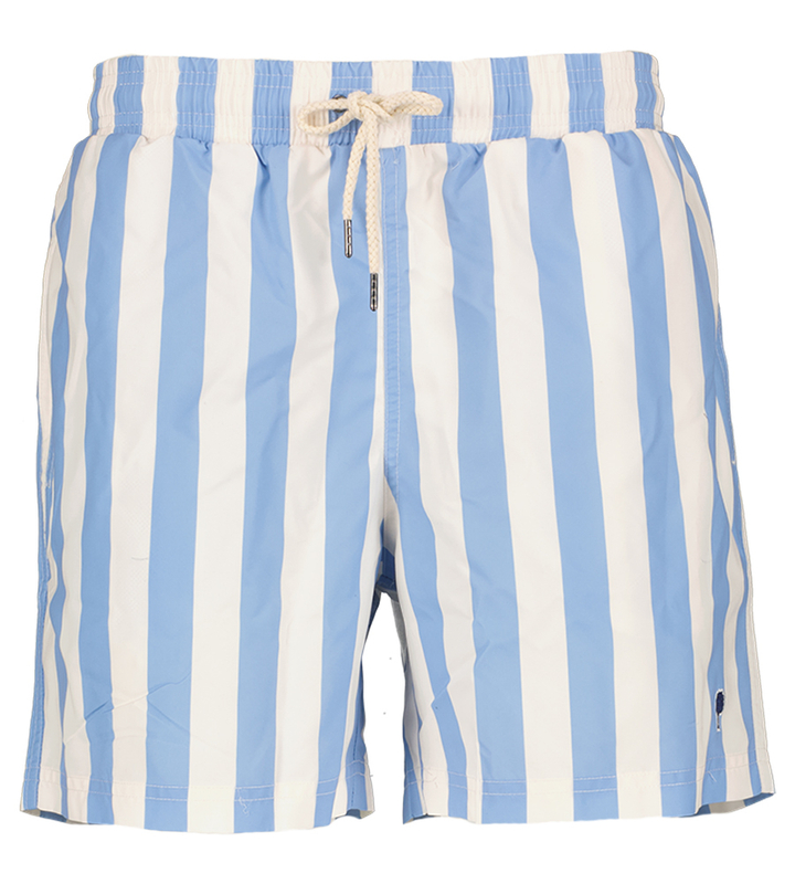 Blauwe gestreepte zwemshort Mimizan Faguo