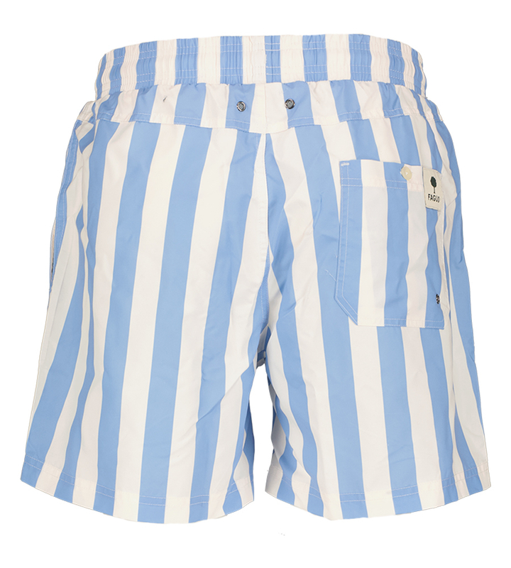 Blauwe gestreepte zwemshort Mimizan Faguo