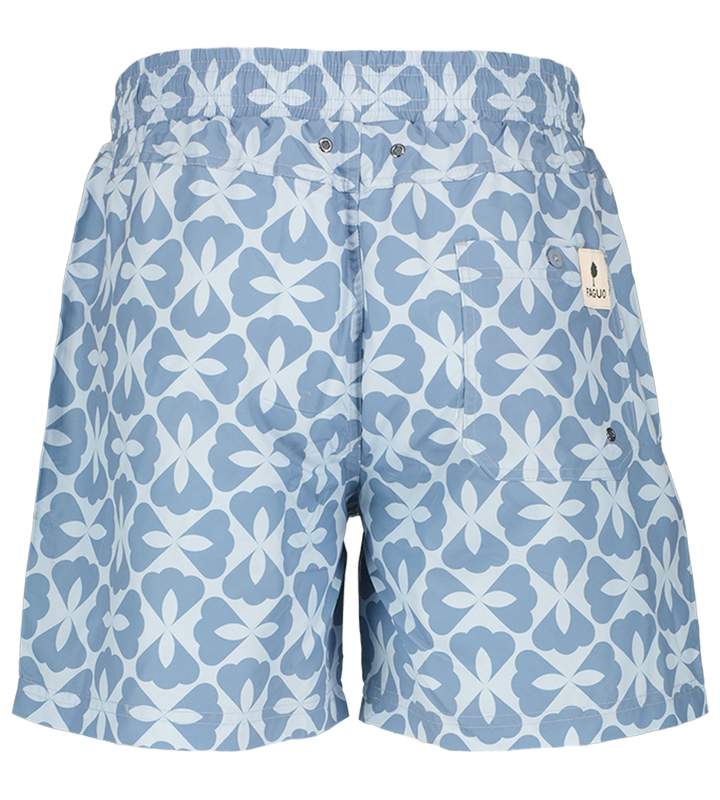 Blauwe zwemshort met print Mimizan Faguo