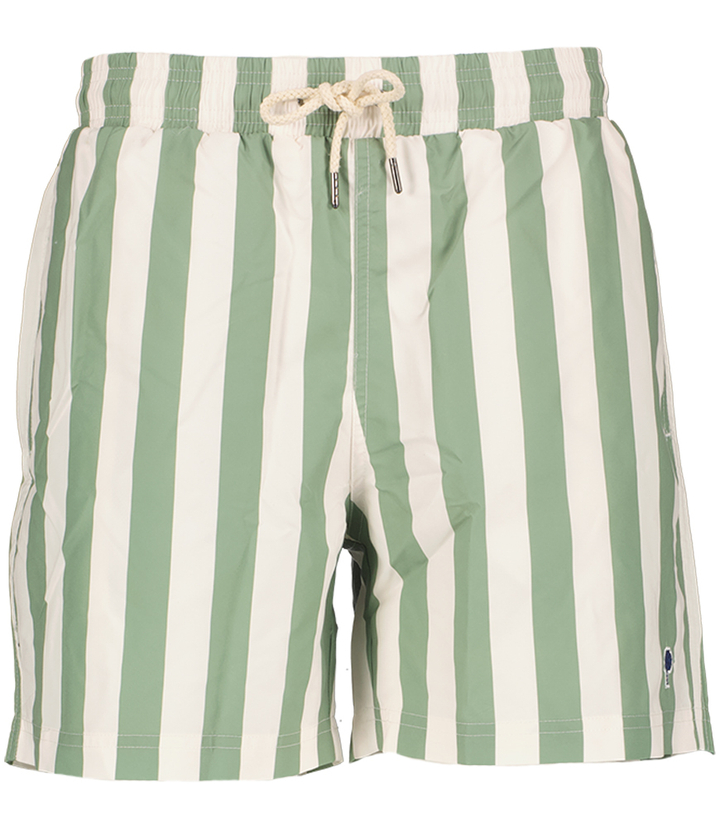 Groene gestreepte zwemshort Mimizan Faguo 