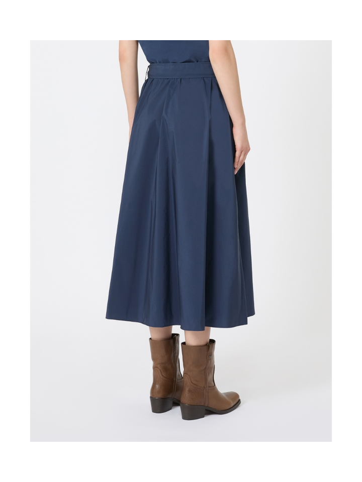 Donkerblauwe plooirok met zakken Zarda Max Mara Weekend