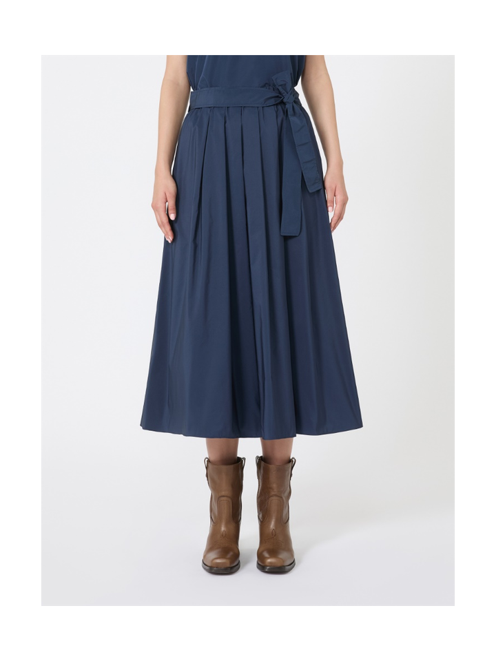 Donkerblauwe plooirok met zakken Zarda Max Mara Weekend