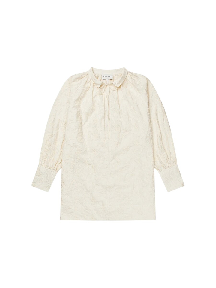 Ecru kleurige jurk met bloemenprint Betulli Munthe 