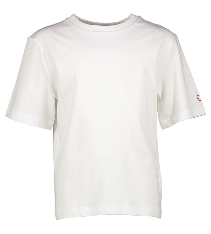 Witte t-shirt ice cubes print Kenny Bellerose