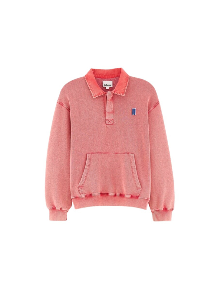 Rode sweater met polokraag Allister Bellerose 