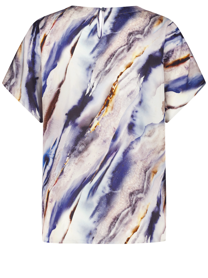 Multicolor blouse met korte mouw Gerry Weber