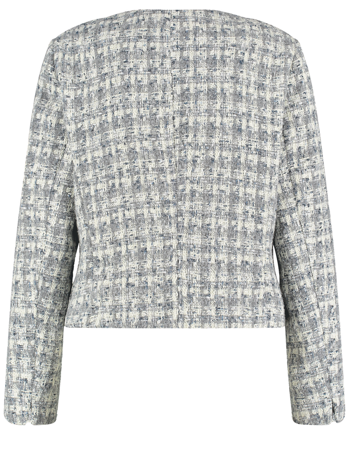 Grey off white patterned blazer Gerry Weber 