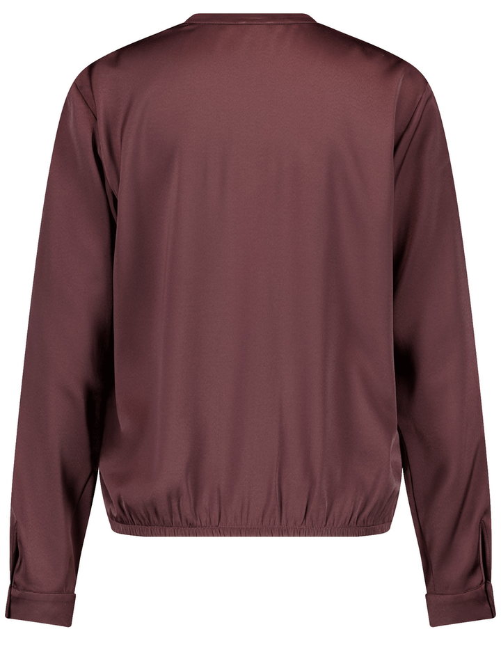 Bordeaux blouse met v-hals Gerry Weber