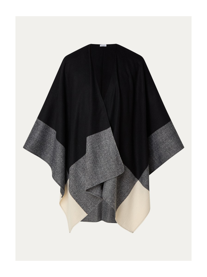 Zwart/grijze poncho Gerry Weber 