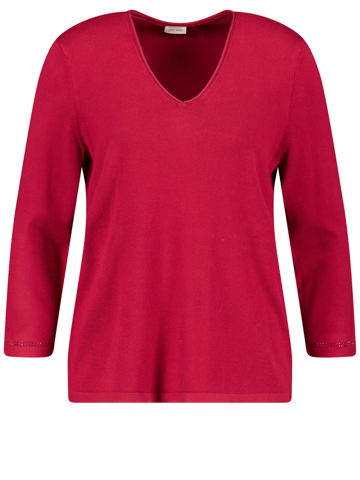 Rode pull met v-hals Gerry Weber 