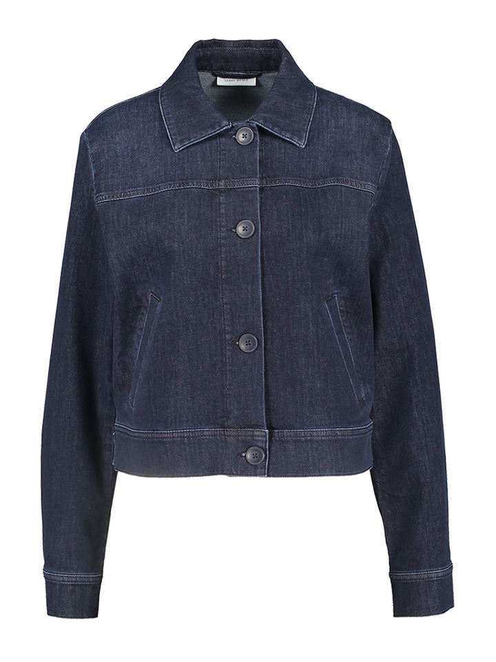 Donkerblauwe jeansjas met knopen Gerry Weber