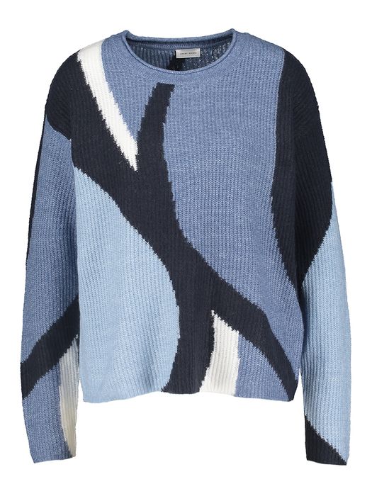 Night sky lake blue intar trui met ronde hals Gerry Weber