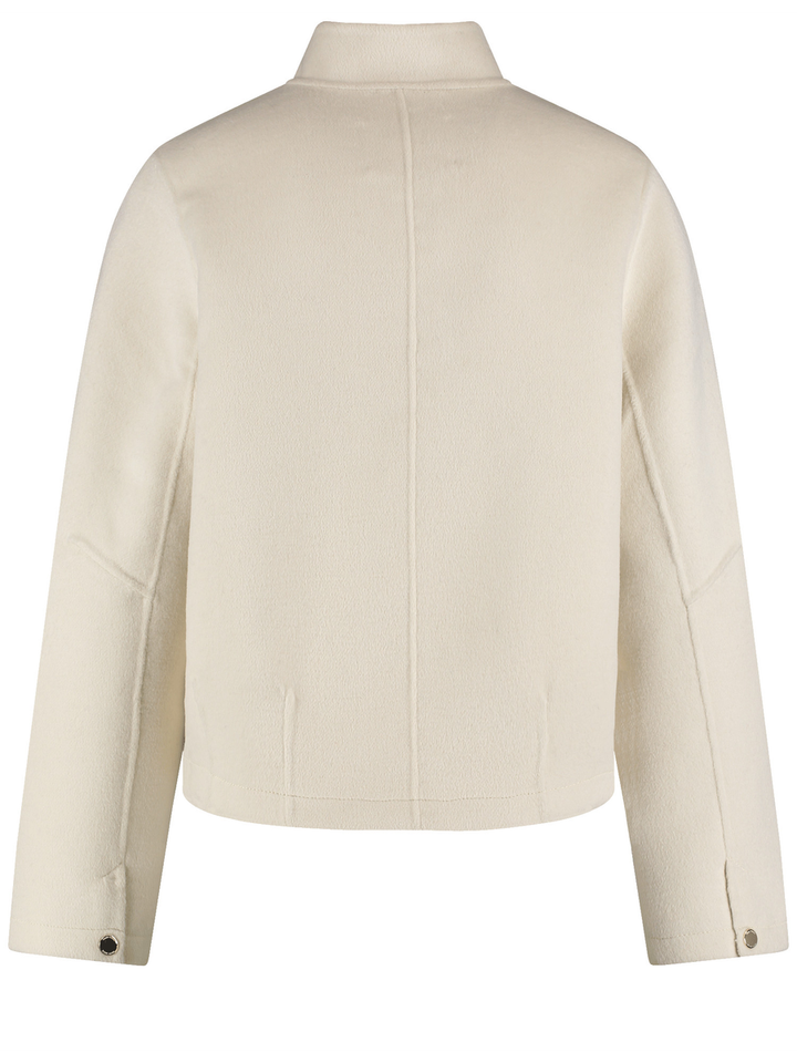 Beige korte mantel met rits Gerry Weber