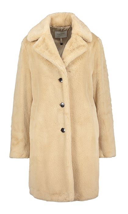 Beige jas in imitatiebont Gerry Weber
