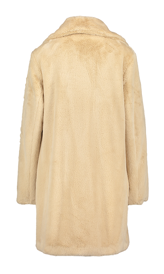 Beige jas in imitatiebont Gerry Weber 