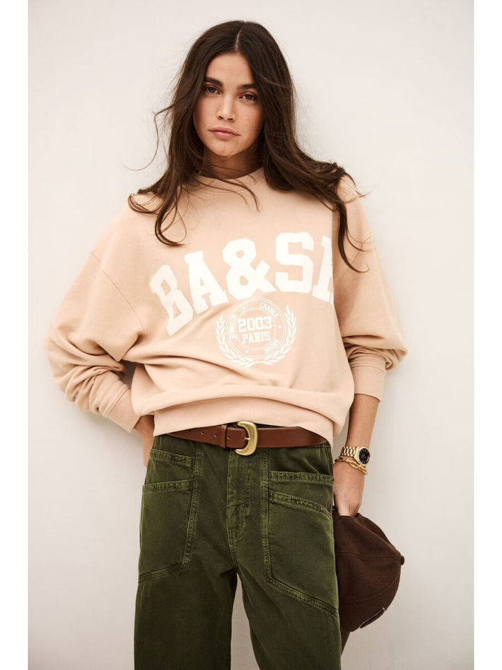 Lichtroze sweater Ba&sh