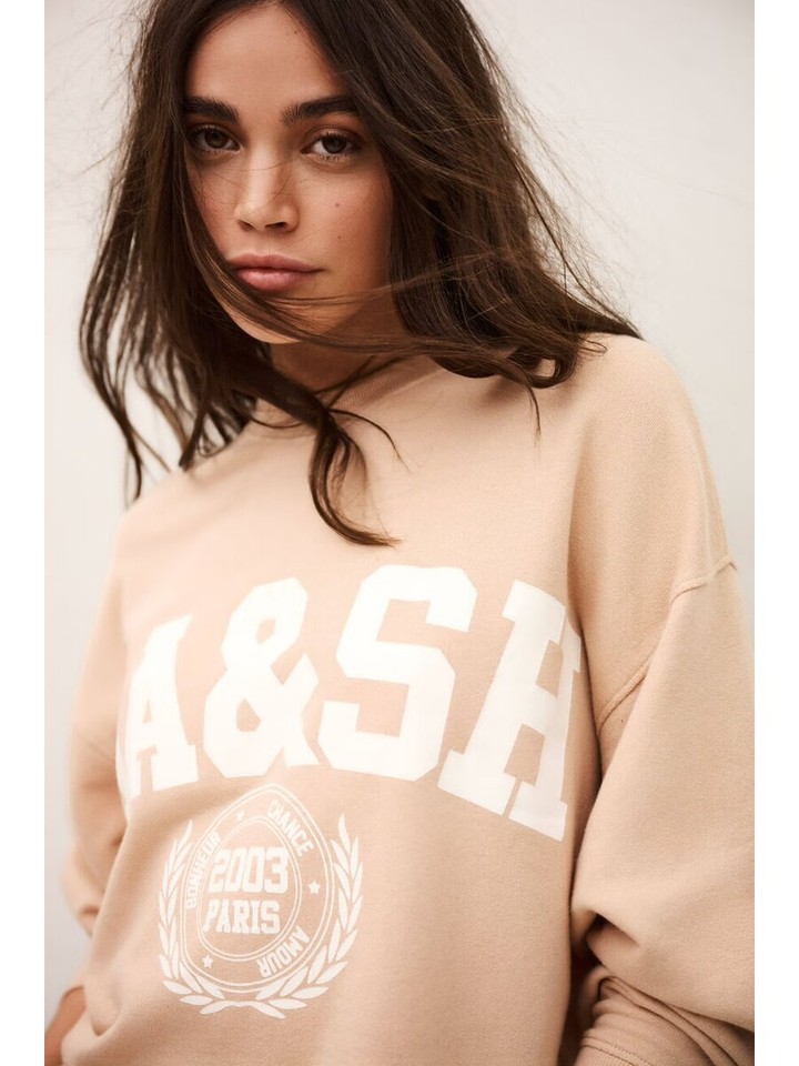 Lichtroze sweater Ba&sh