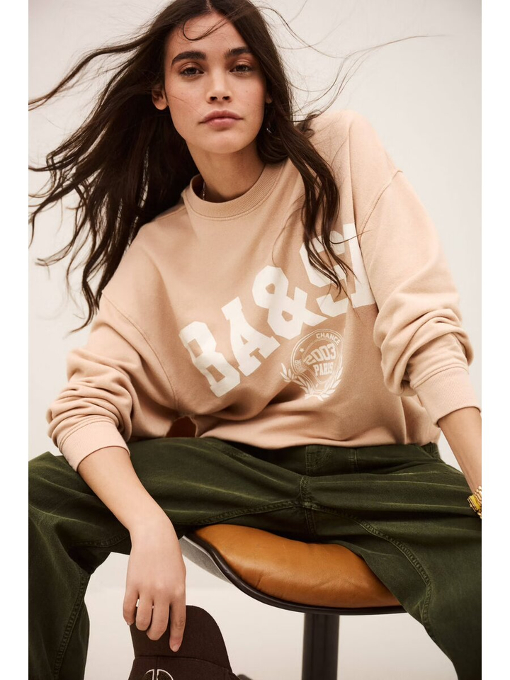 Lichtroze sweater Ba&sh