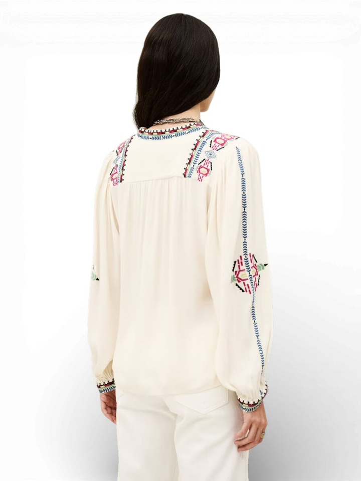 Beige blouse met print Tilt Ba&Sh 