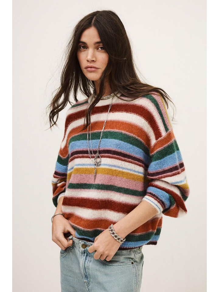 Multi-color gestreepte trui Serena BA&SH