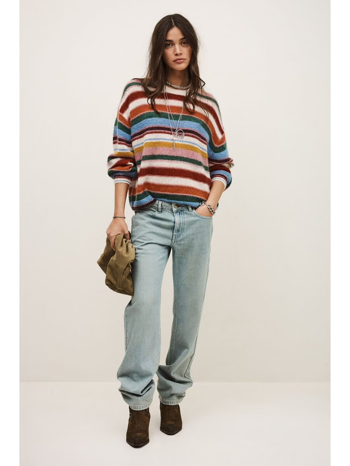 Multi-color gestreepte trui Serena BA&SH