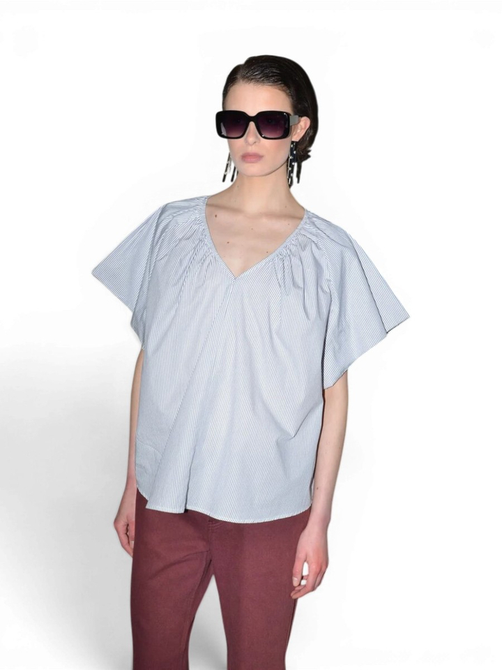 Gestreepte oversized blouse Tamir Collectors Club