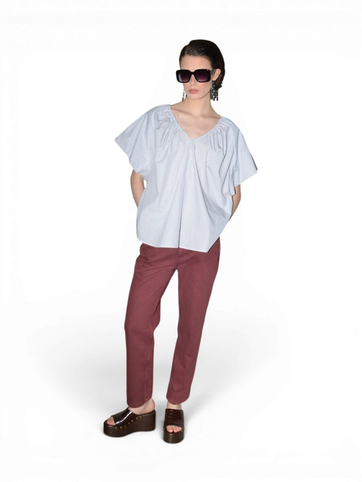 Gestreepte oversized blouse Tamir Collectors Club