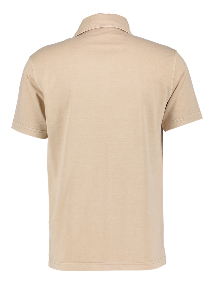 Beige polo met korte mouwen Fay 