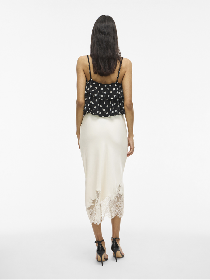 Beige rok met kanten boord  Visabel Vila 