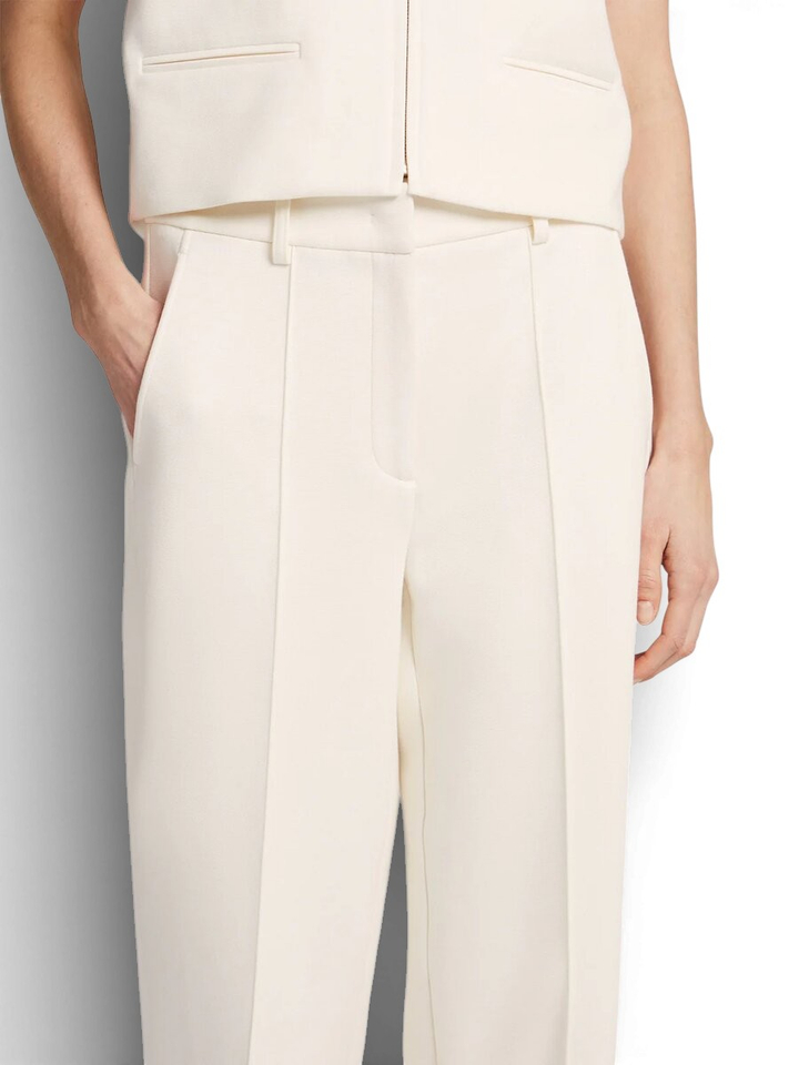 Creme kleurige wijde geklede broek Yuka Beaumont
