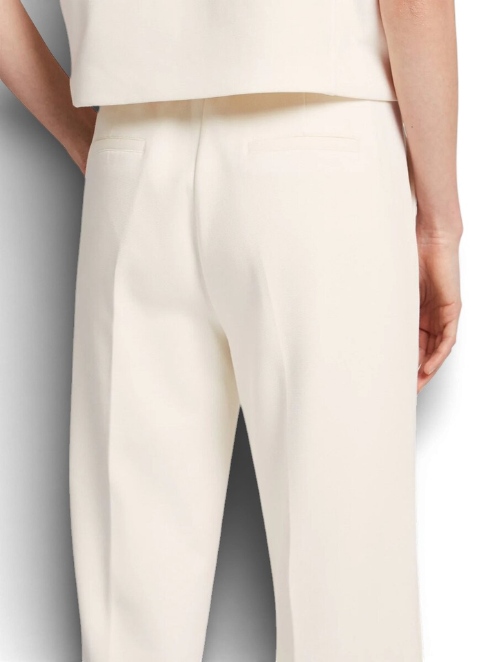 Creme kleurige wijde geklede broek Yuka Beaumont