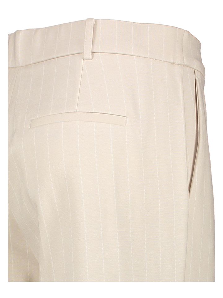 Ecru gestreepte flared broek Ayle Beaumont