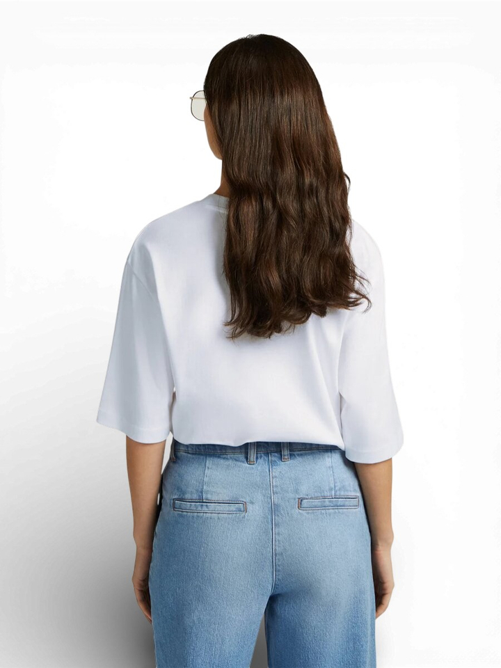 Witte katoenen T-shirt Rowy Beaumont