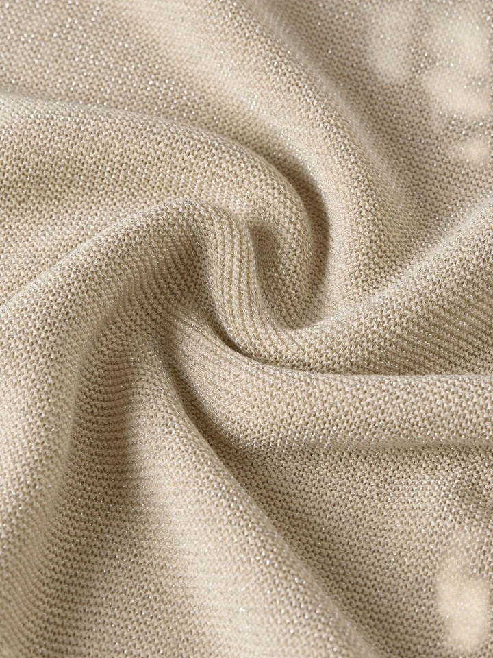 Goudkleurige gebreide cardigan Diana Beamont 