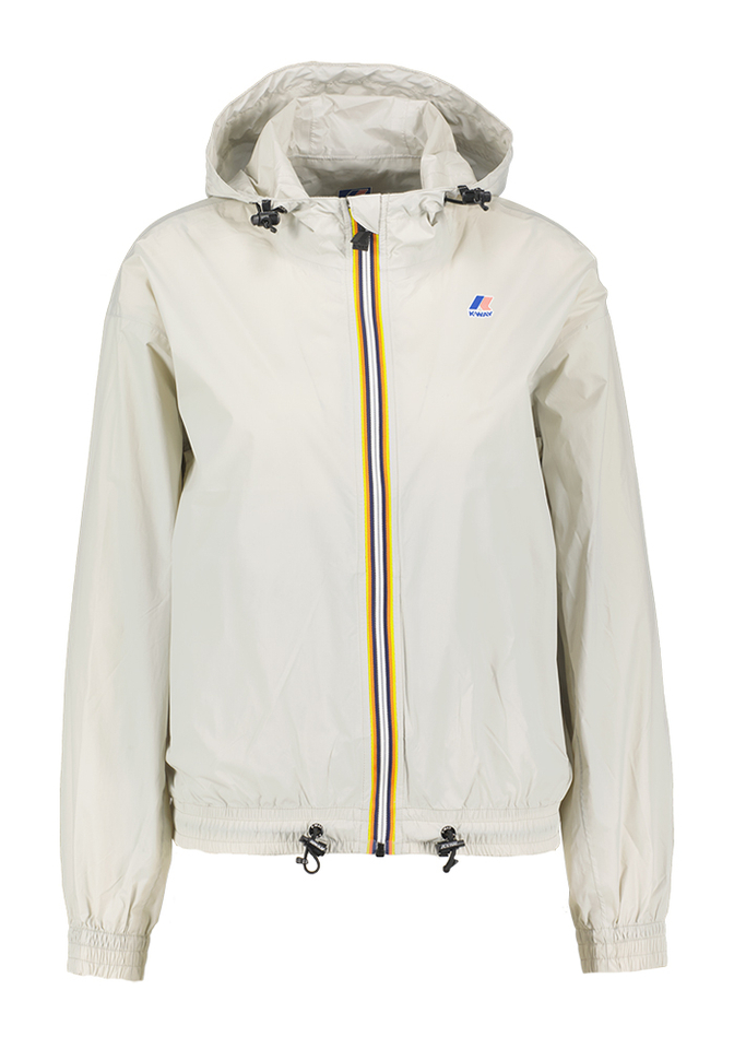 Beige regenjas K-way