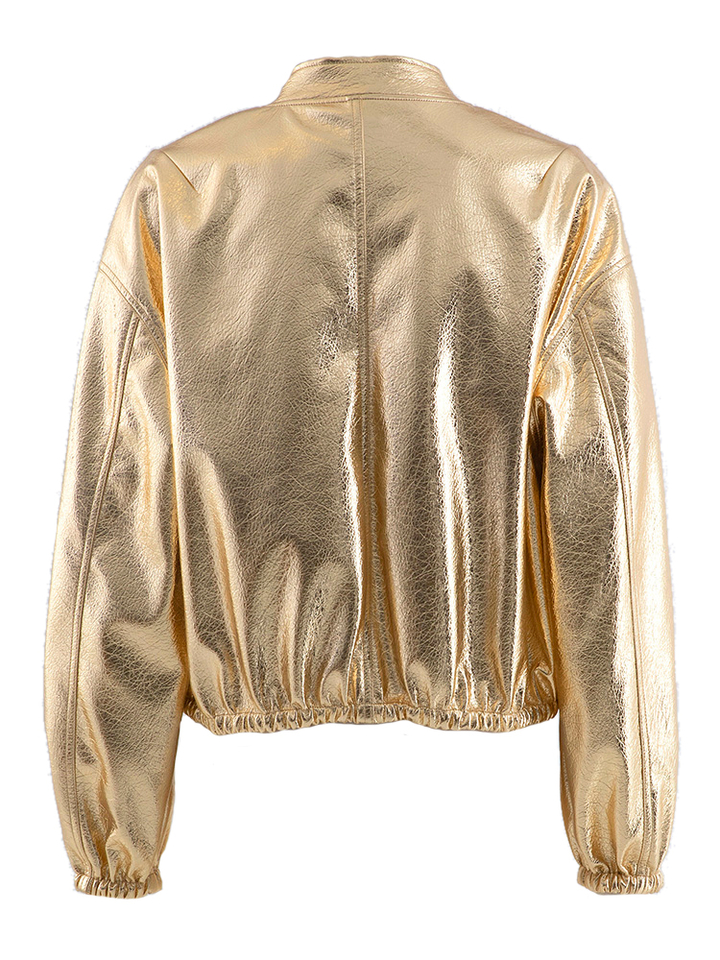 Goudkleurige bomber jas Sammy Beaumont 