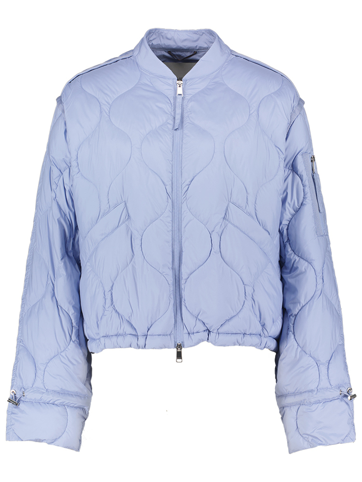 Lichtblauwe padded jas met rits Imane Beaumont