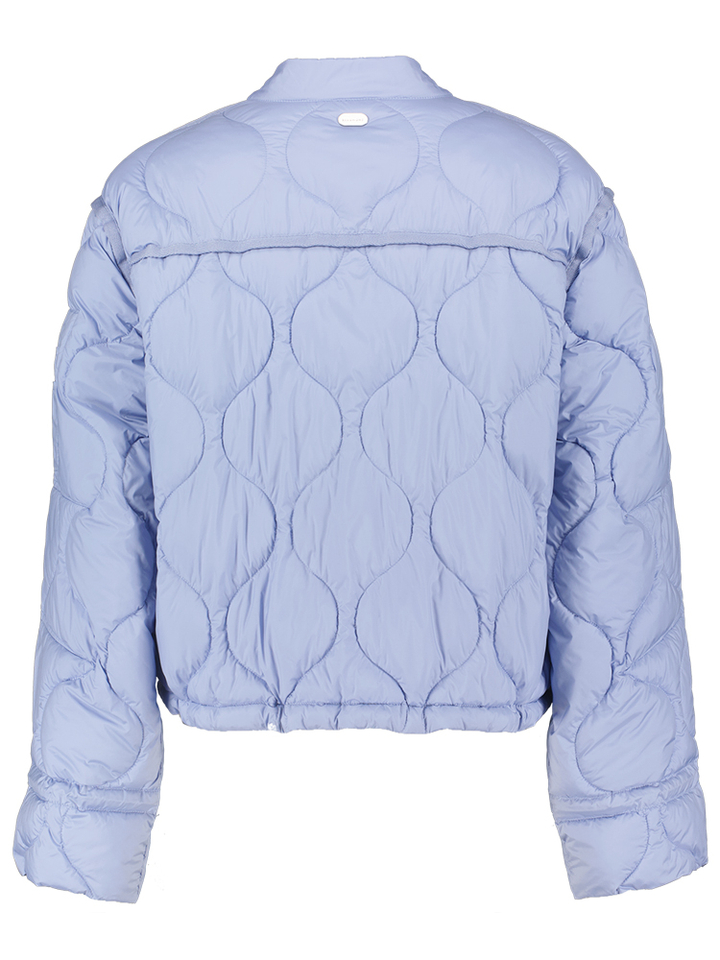 Lichtblauwe padded jas met rits Imane Beaumont
