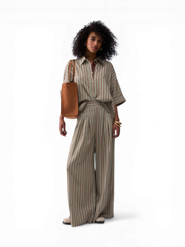 Groene gestreepte bloes Liu Jo 