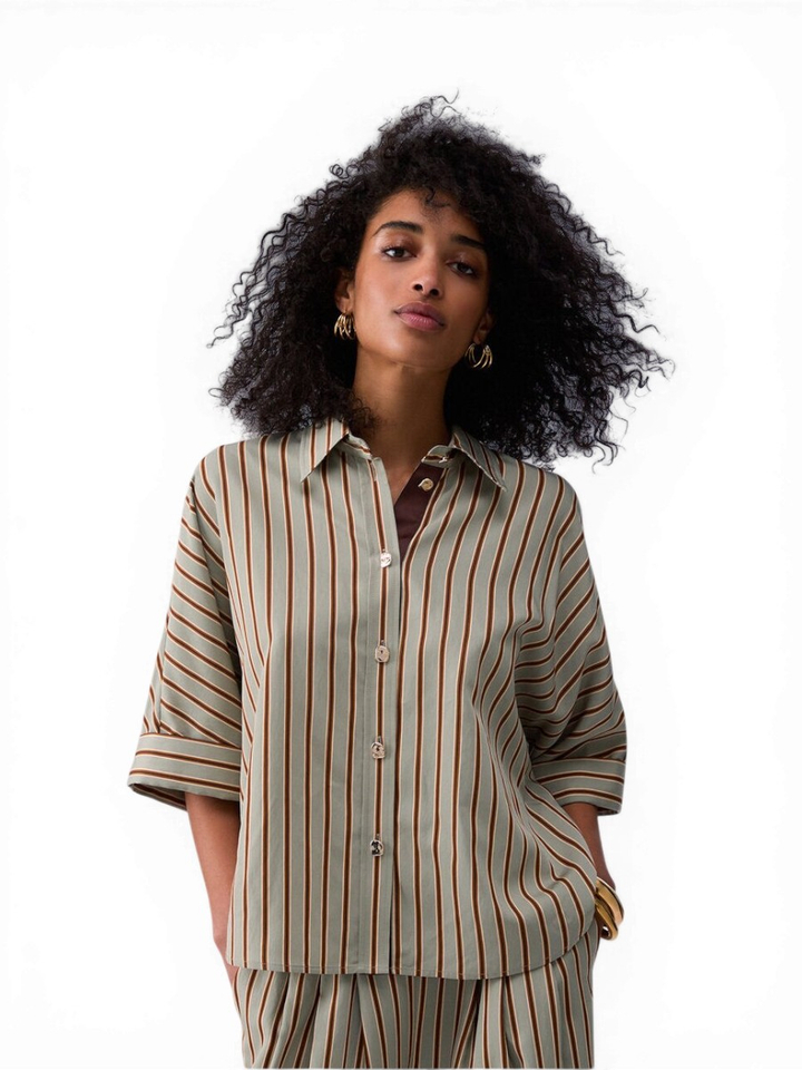 Groene gestreepte bloes Liu Jo 