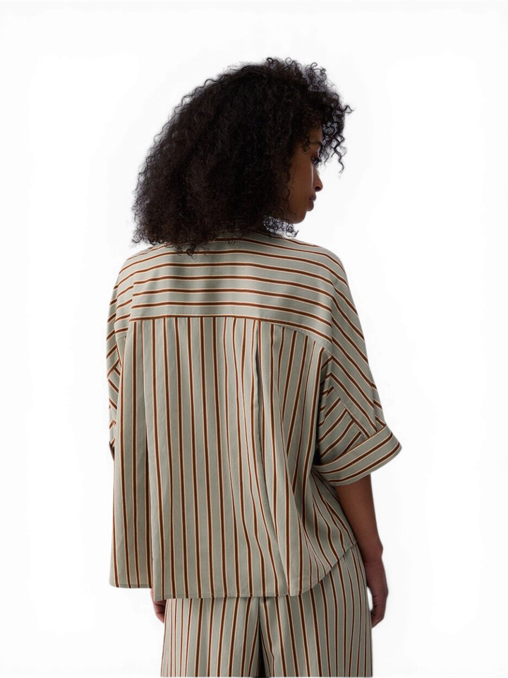 Groene gestreepte bloes Liu Jo 