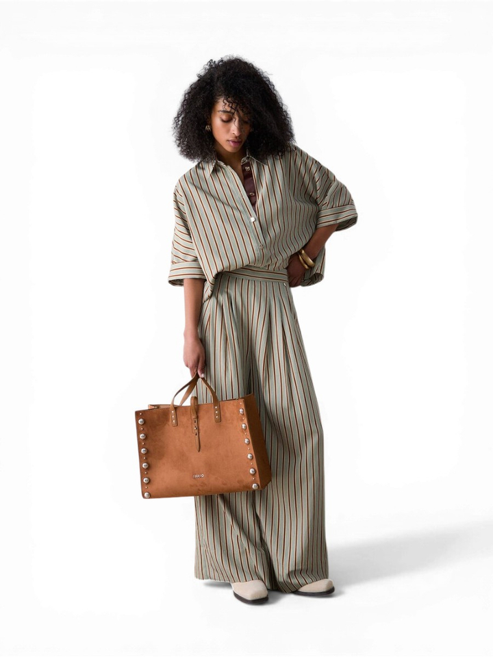 Groene gestreepte bloes Liu Jo 