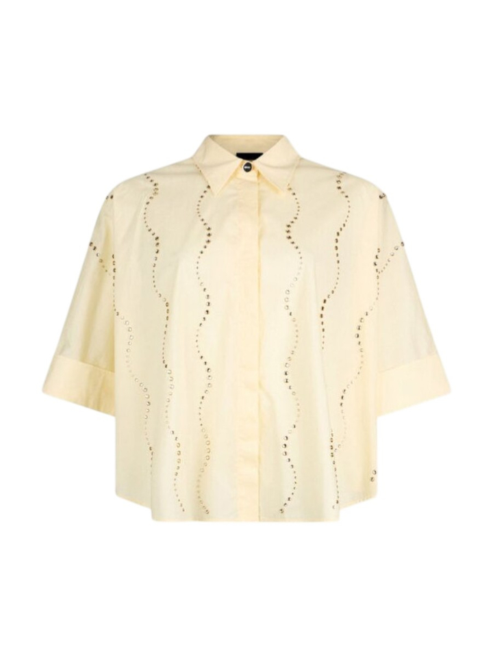 Gele blouse met juweelversiering Liu Jo 