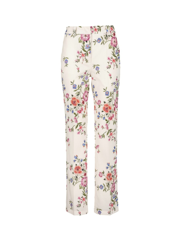 Witte broek met bloemenprint Liu Jo 