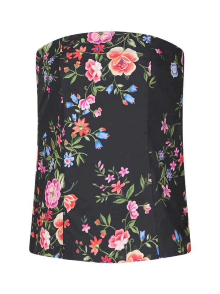 Zwarte bloemenprint blouse Liu Jo