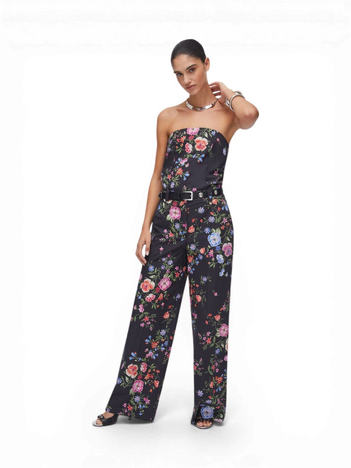 Zwarte bloemenprint blouse Liu Jo