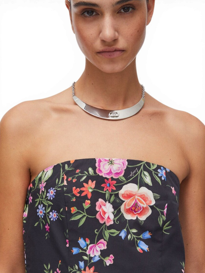 Zwarte bloemenprint blouse Liu Jo