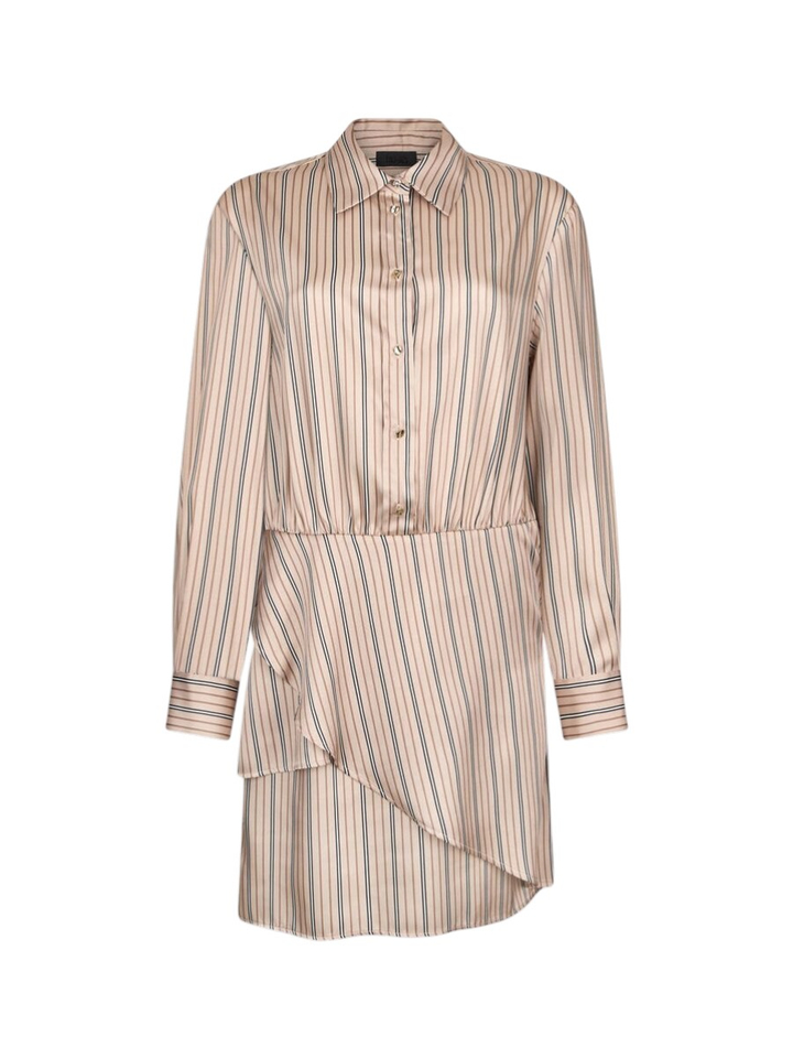 Bruine gestreepte jurk Liu Jo 