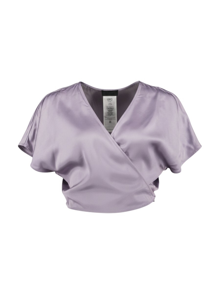 Paarse bloes met knoop detail Liu Jo